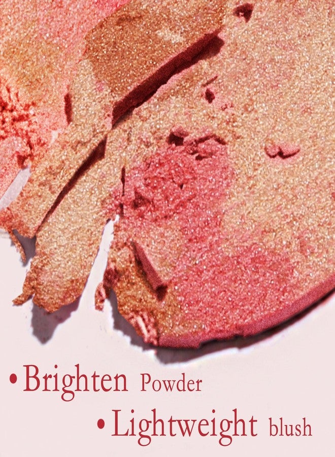 Boobeen Baked Powder Blush, Lightweight Shimmery face Blush for Cheeks, Eyeshadow, Brighten Compact for Face, Create a Radiant, Natural Glowing for All day Wear - Image 4